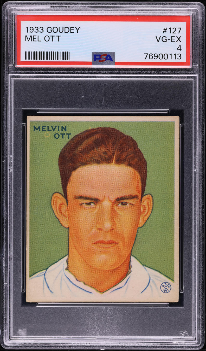 1933 Goudey Mel Ott #127 PSA 4 VGEX