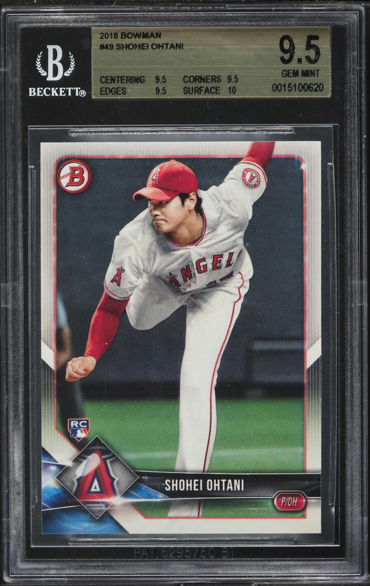 2018 Bowman Shohei Ohtani ROOKIE #49 BGS 9.5 GEM MINT