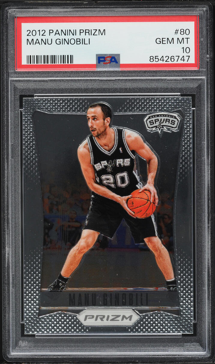 2012 Panini Prizm Manu Ginobili #80 PSA 10 GEM MINT