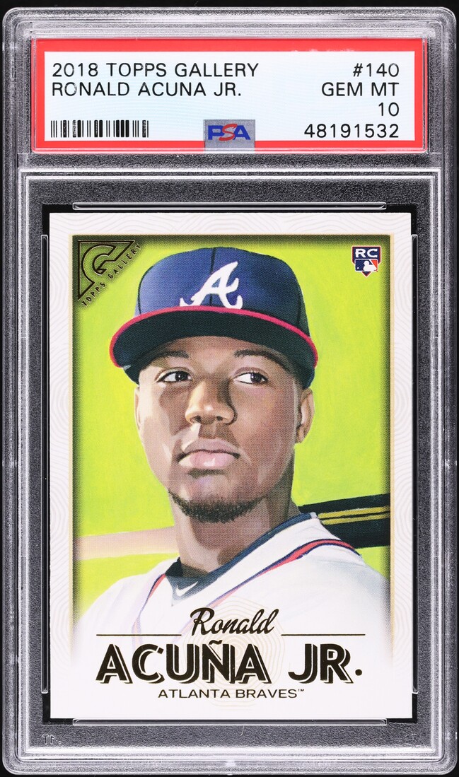2018 Topps Gallery Ronald Acuna Jr. ROOKIE #140 PSA 10 GEM MINT
