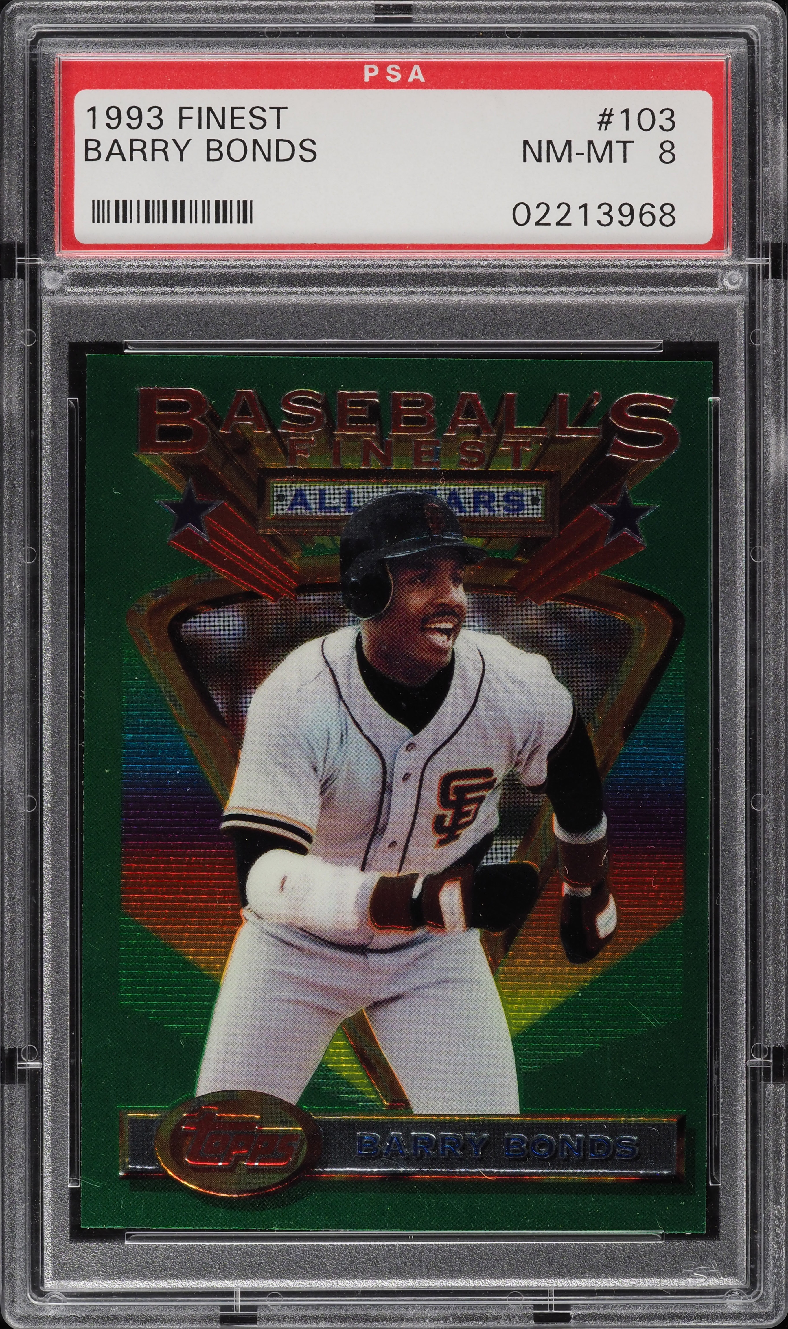 1993 Finest Barry Bonds #103 PSA 8 NM-MT