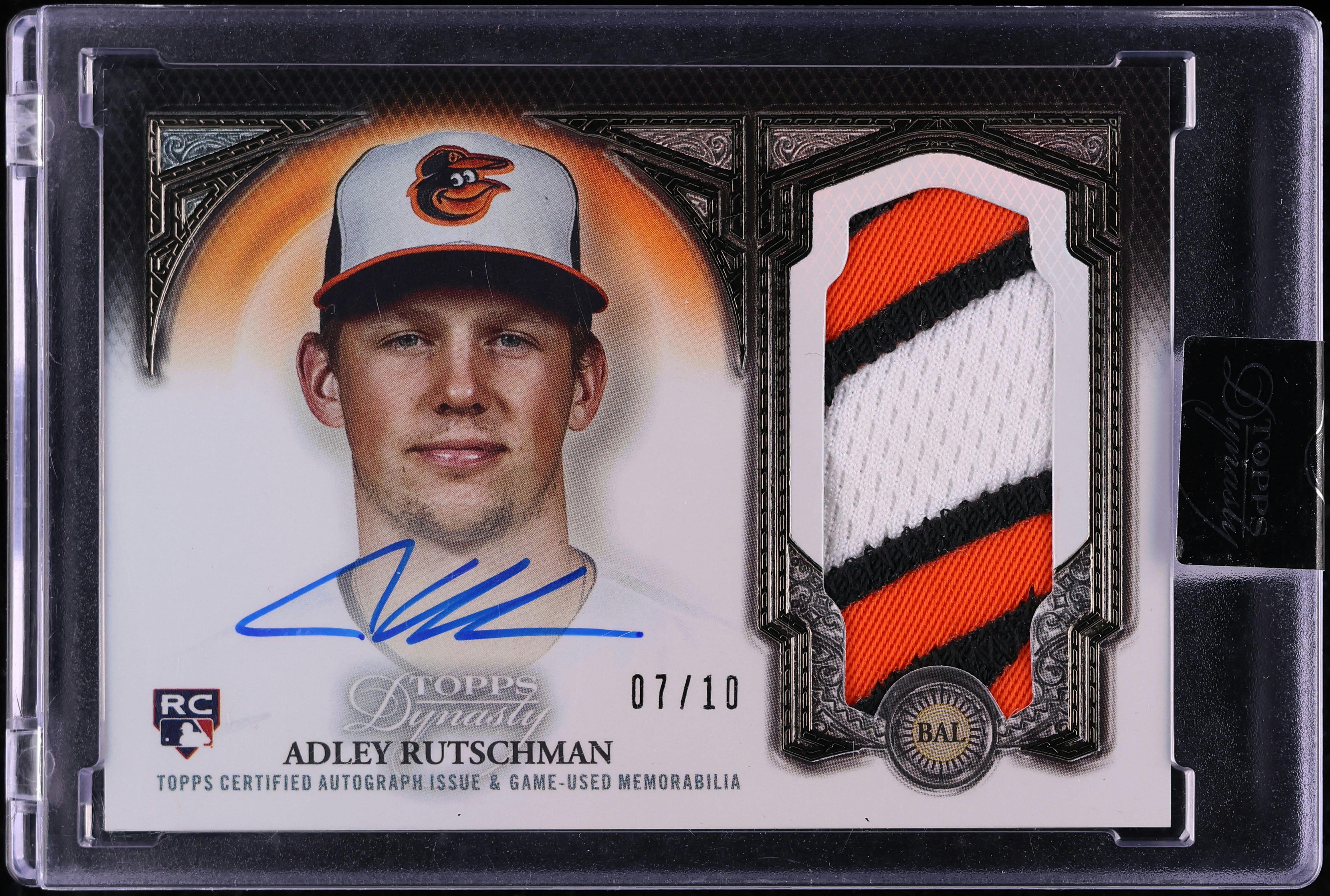 2023 Topps Dynasty Adley Rutschman ROOKIE PATCH AUTO /10 #DAP-ARU8