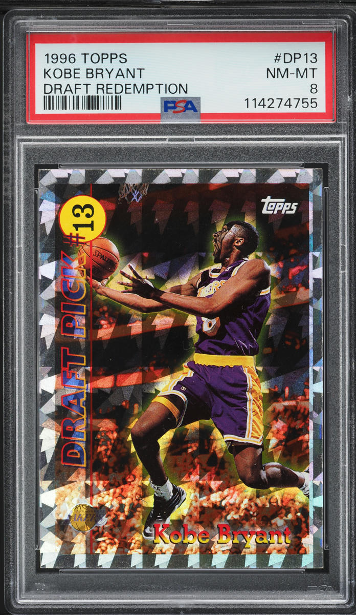 1996 Topps Draft Redemption Kobe Bryant ROOKIE #DP13 PSA 8 NM-MT