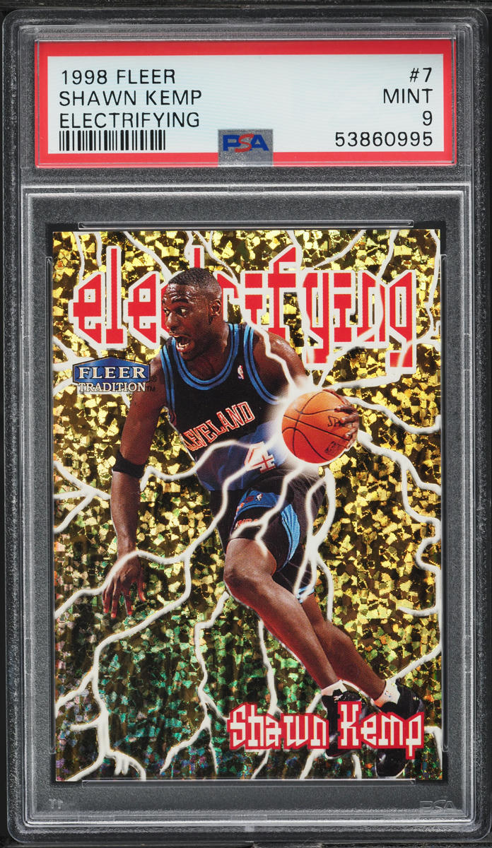 1998 Fleer Electrifying Shawn Kemp #7 PSA 9 MINT