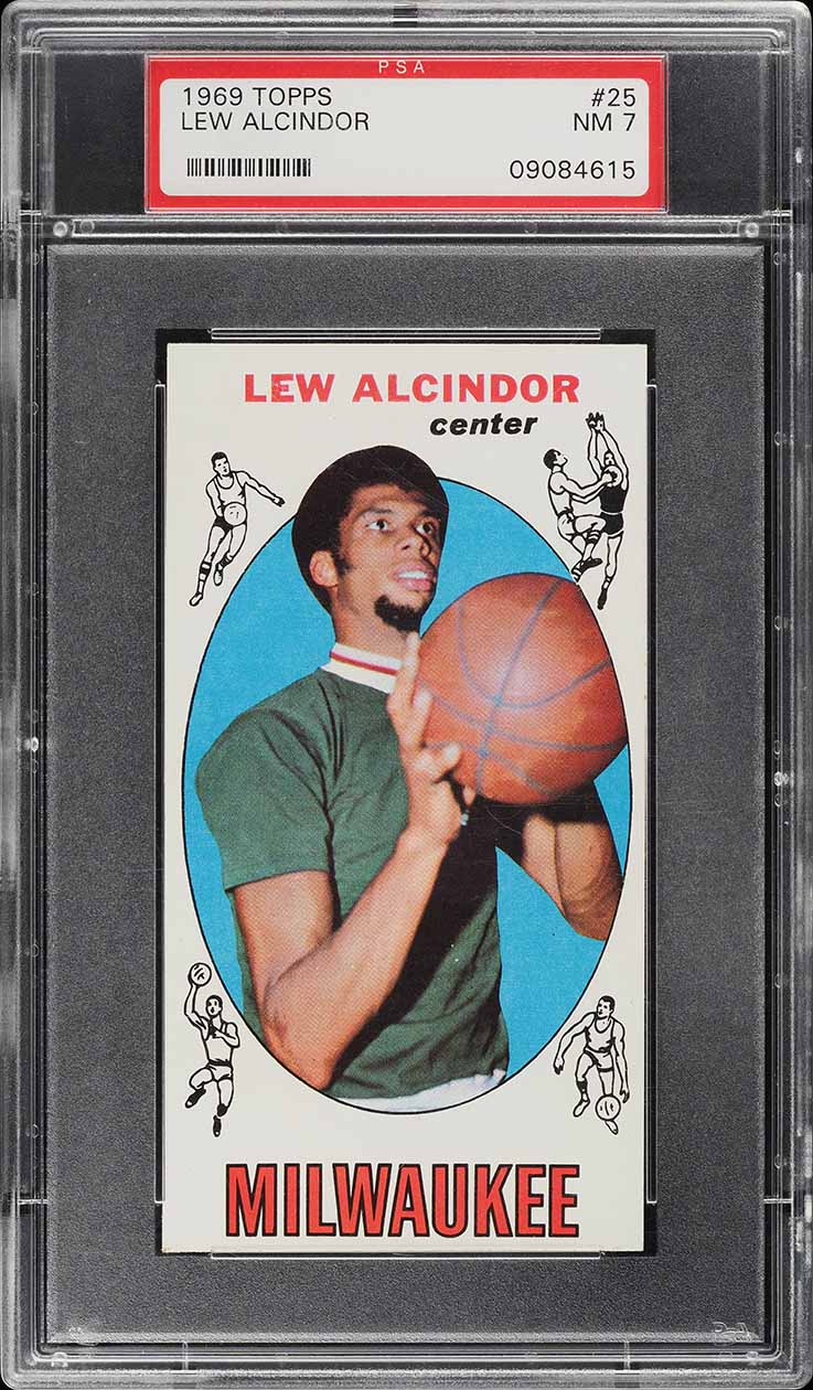 1969 Topps Basketball Lew Alcindor ROOKIE #25 PSA 7 NRMT