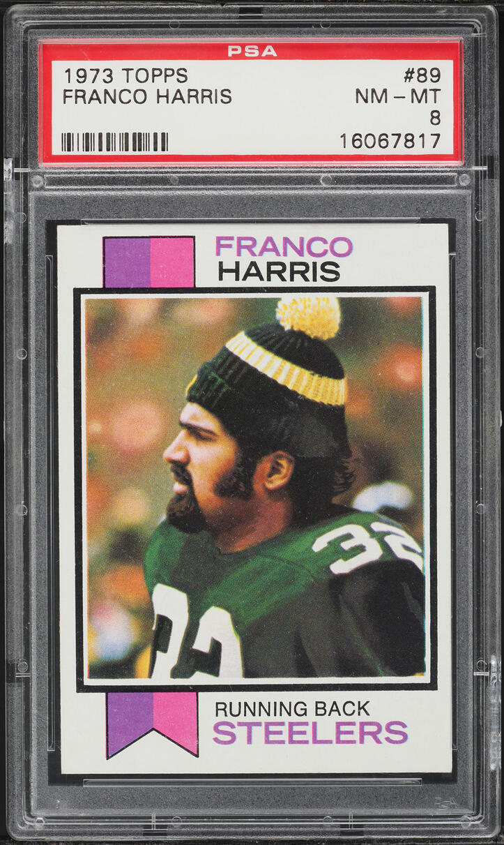 1973 Topps Franco Harris ROOKIE #89 PSA 8 NM-MT