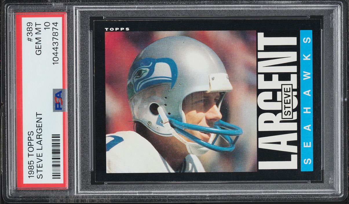 1985 Topps Football Steve Largent #389 PSA 10 GEM MINT