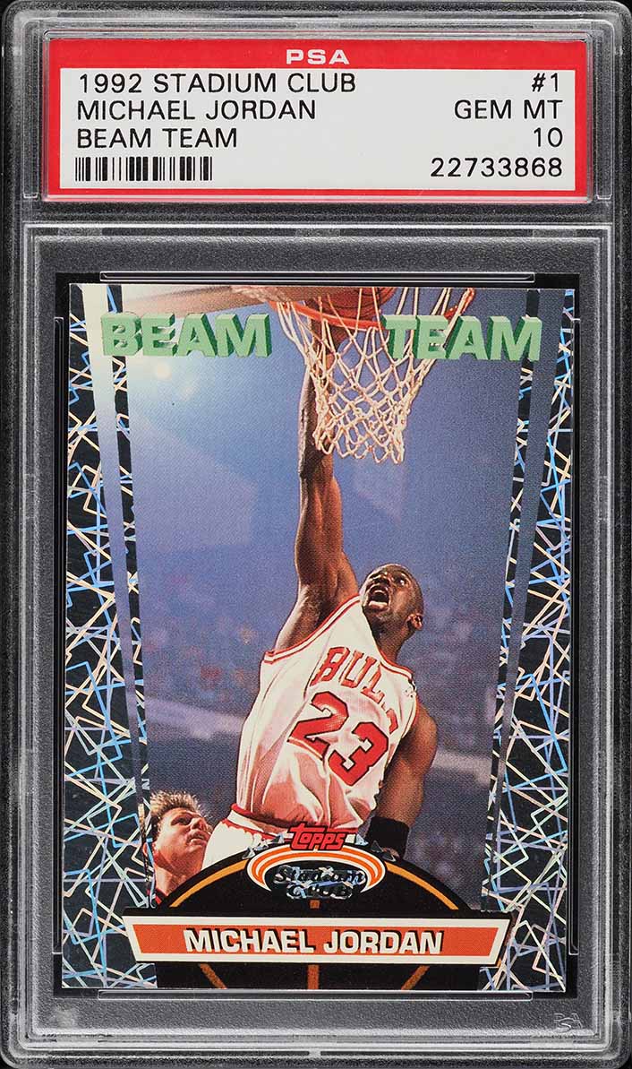 1992 Stadium Club Beam Team Michael Jordan #1 PSA 10 GEM MINT