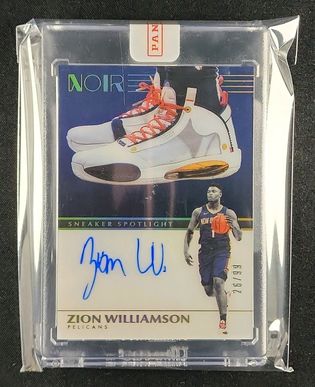 2019 Panini Noir Sneaker Spotlight Zion Williamson RC AUTO /99 #SNS-ZW MBA AUTH