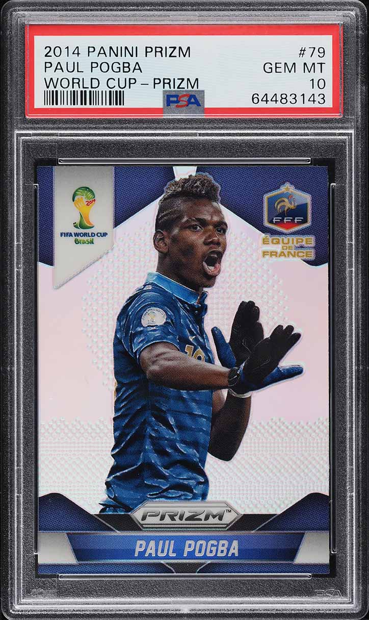 2014 Panini Prizm World Cup Silver Paul Pogba #79 PSA 10 GEM MINT