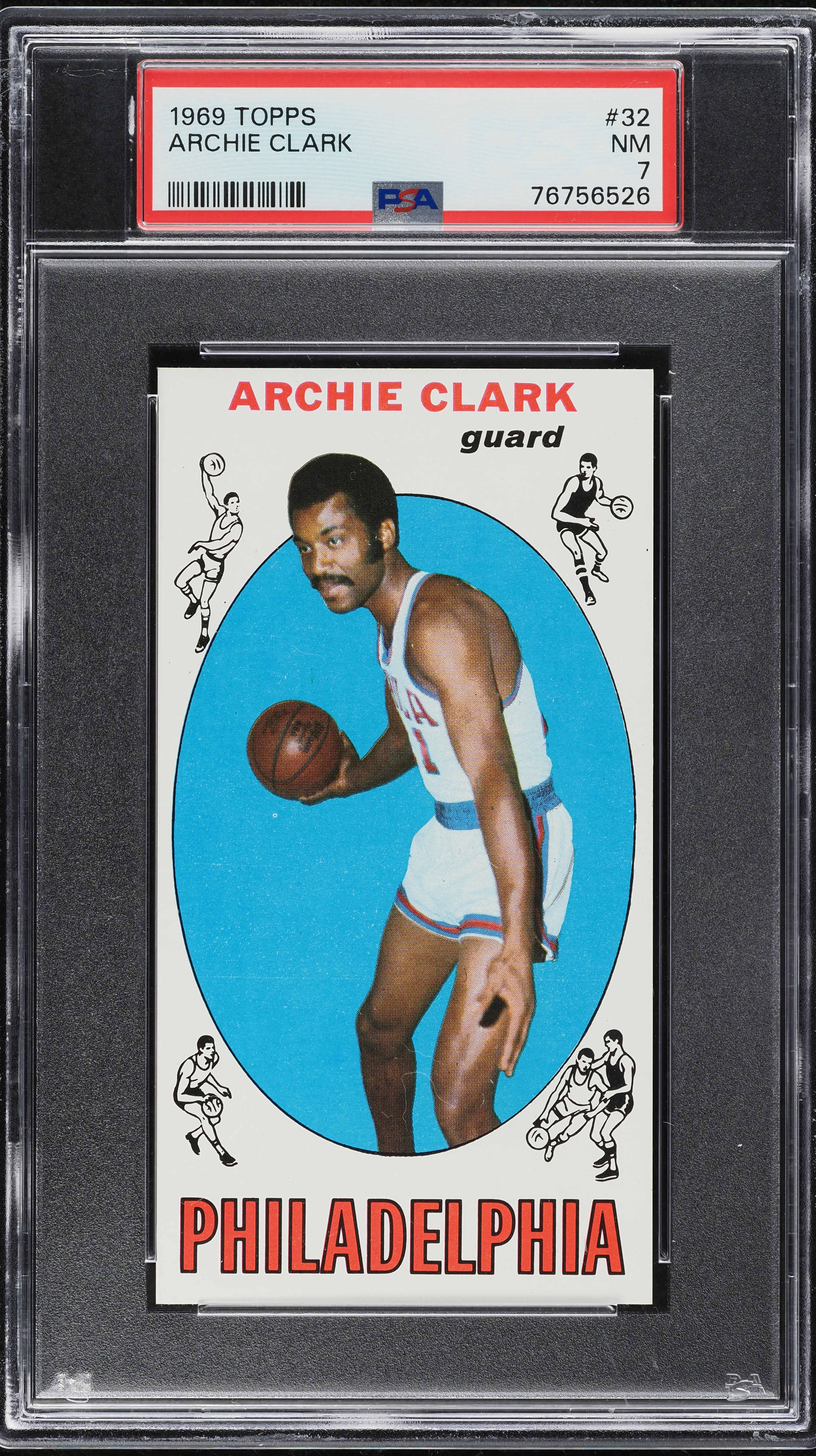 1969 Topps Basketball Archie Clark ROOKIE #32 PSA 7 NRMT