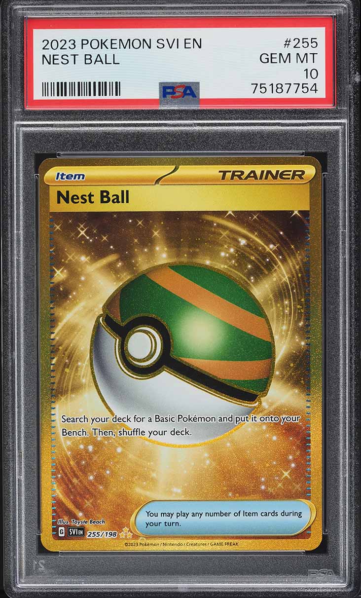2023 Pokemon Scarlet & Violet Nest Ball #255 PSA 10 GEM MINT