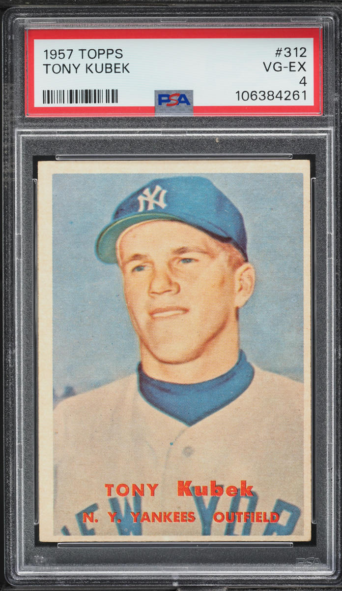 1957 Topps Tony Kubek ROOKIE #312 PSA 4 VGEX
