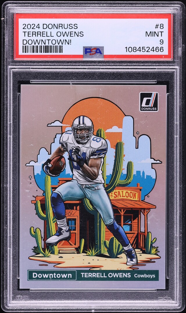2024 Donruss Downtown! Terrell Owens #8 PSA 9 MINT