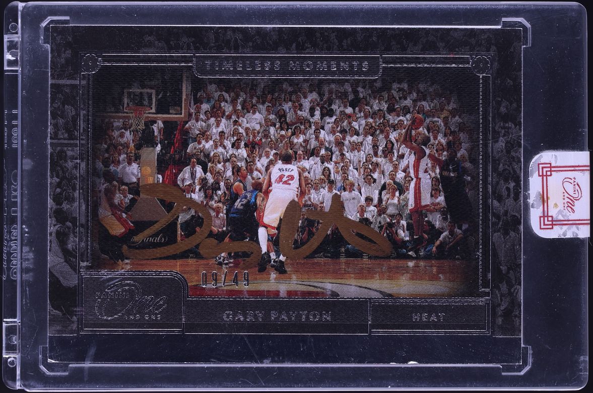 2020 Panini One And One Timeless Moments Gary Payton AUTO /49 #TML-GPT
