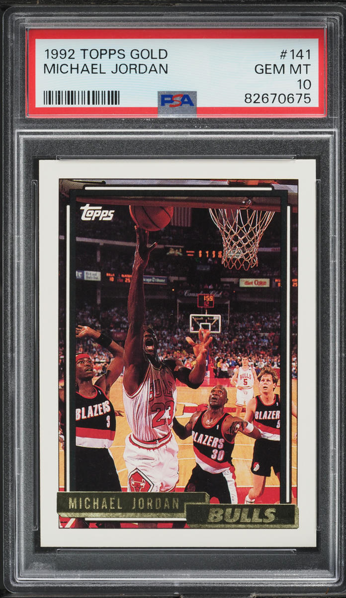 1992 Topps Gold Michael Jordan #141 PSA 10 GEM MINT