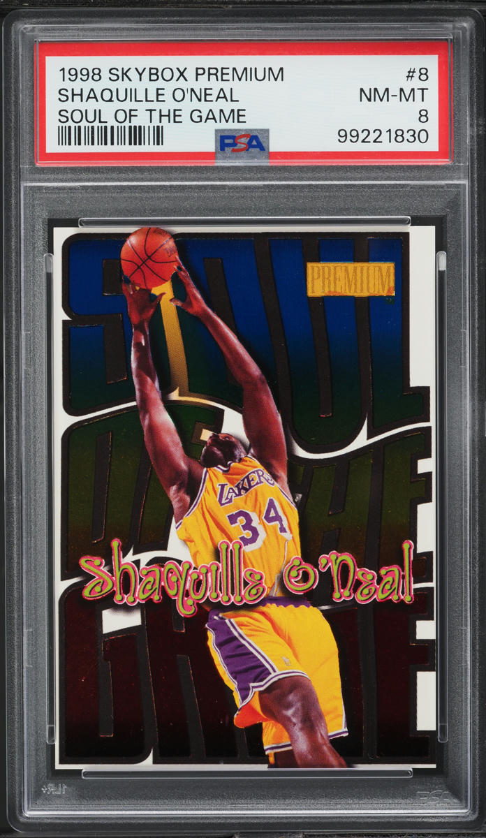 1998 Skybox Premium Soul Of The Game Shaquille O'Neal #8 PSA 8 NM-MT
