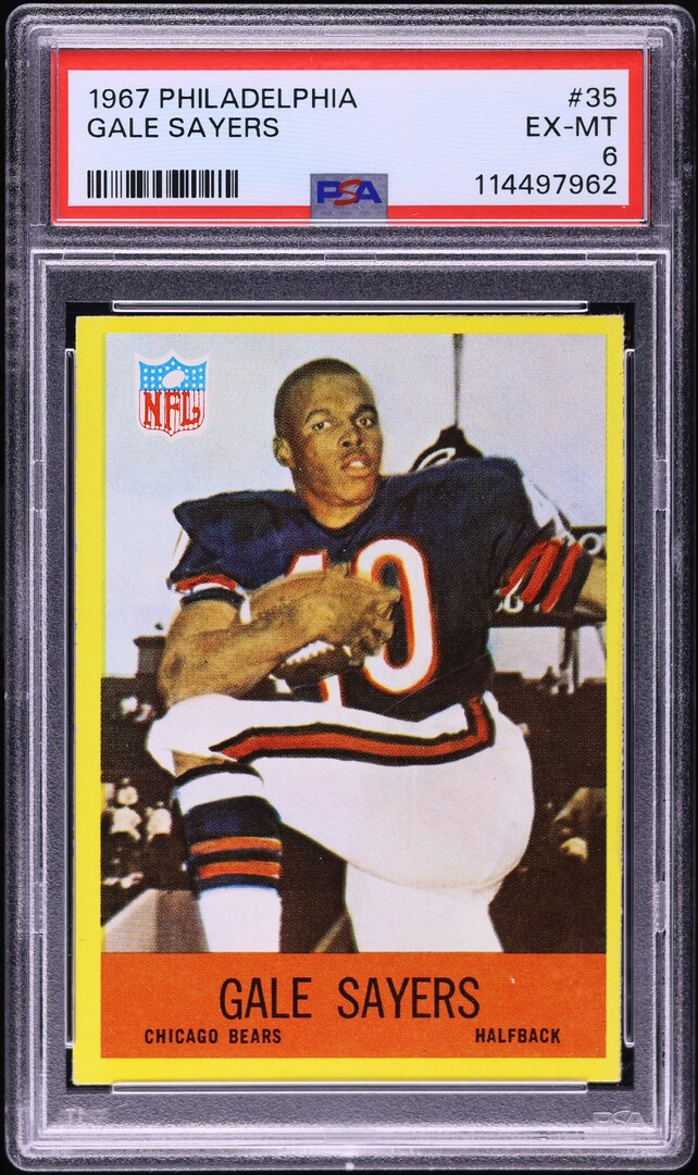 1967 Philadelphia Gale Sayers #35 PSA 6 EXMT