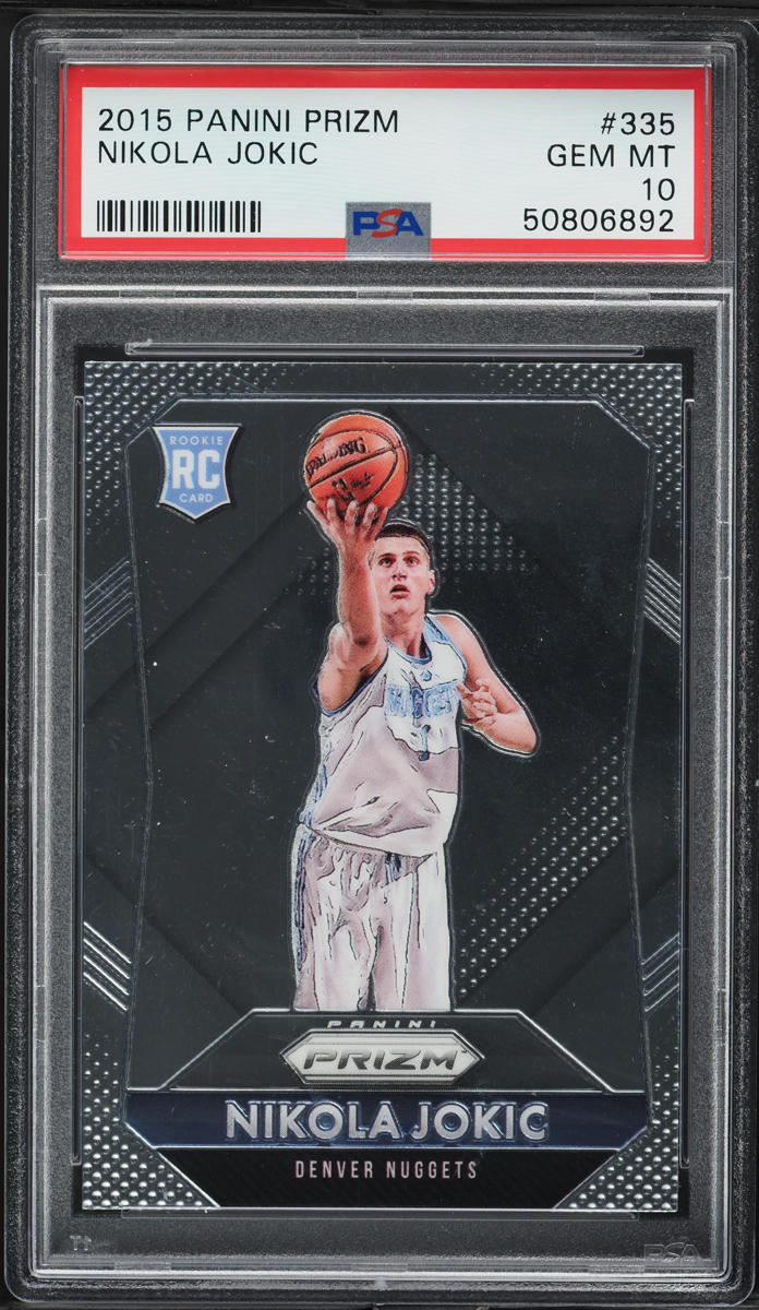 2015 Panini Prizm Nikola Jokic ROOKIE #335 PSA 10 GEM MINT