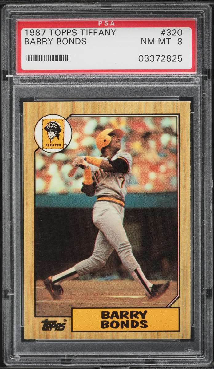 1987 Topps Tiffany Barry Bonds ROOKIE #320 PSA 8 NM-MT