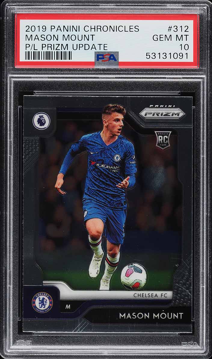 2019 Panini Chronicles Prizm Update Mason Mount ROOKIE #312 PSA 10 GEM MINT