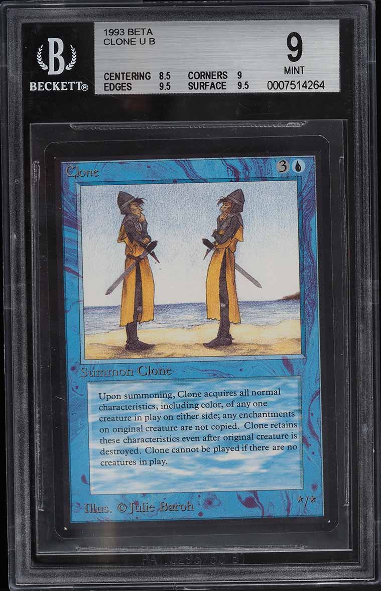 1993 Magic The Gathering MTG Beta Clone U B BGS 9 MINT