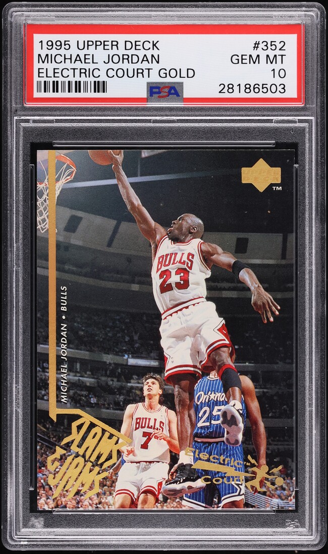 1995 Upper Deck Electric Court Gold Michael Jordan #352 PSA 10 GEM MINT
