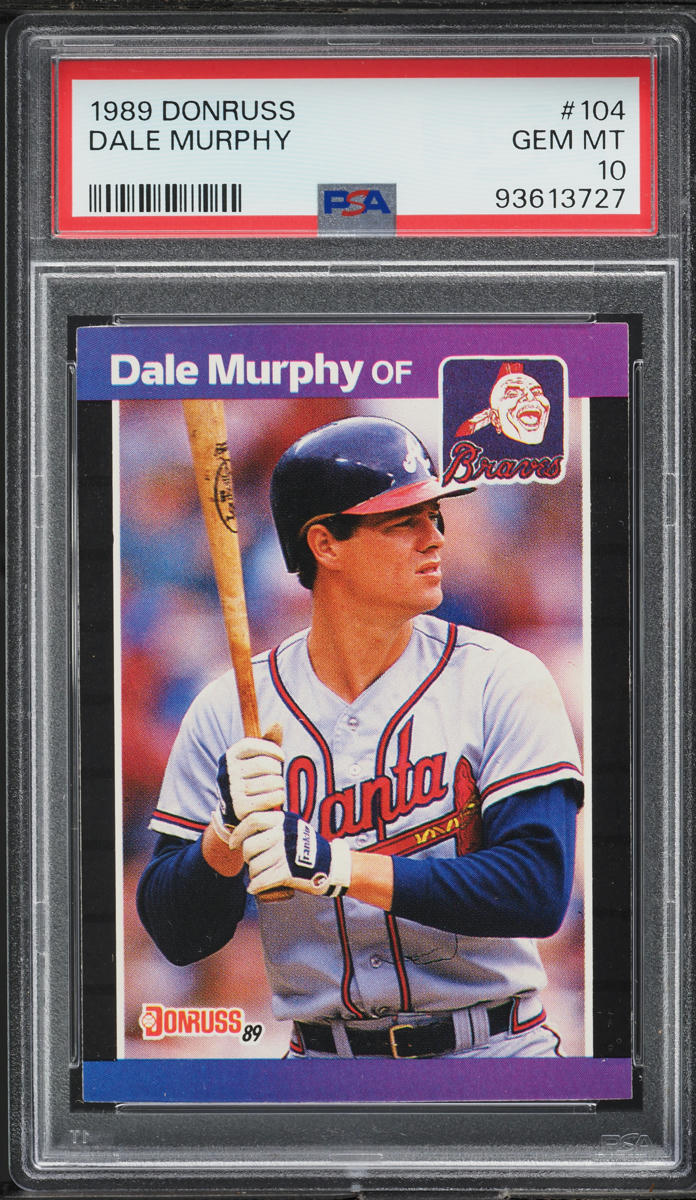 1989 Donruss Dale Murphy #104 PSA 10 GEM MINT