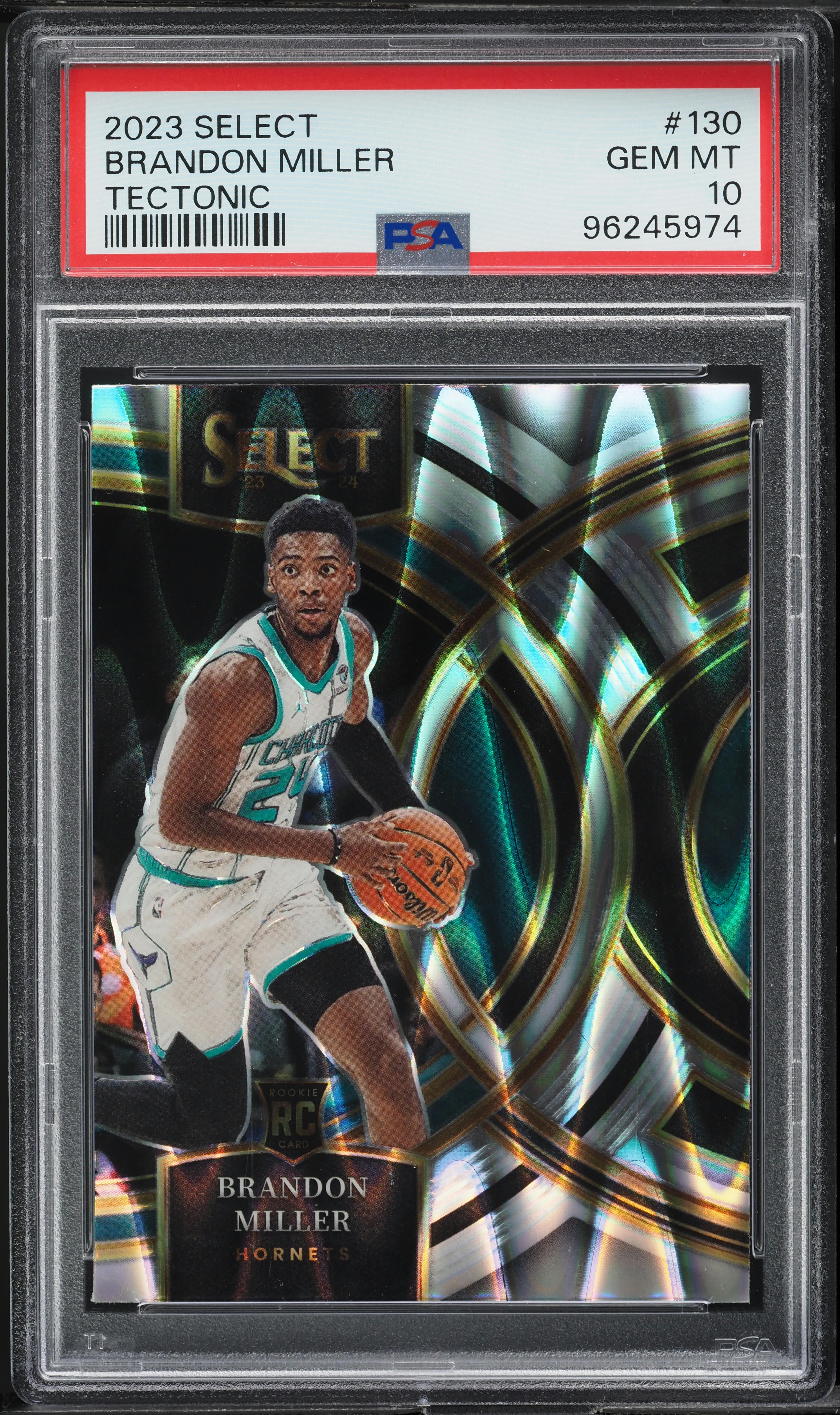 2023 Select Premier Tectonic Brandon Miller ROOKIE #130 PSA 10 GEM MINT