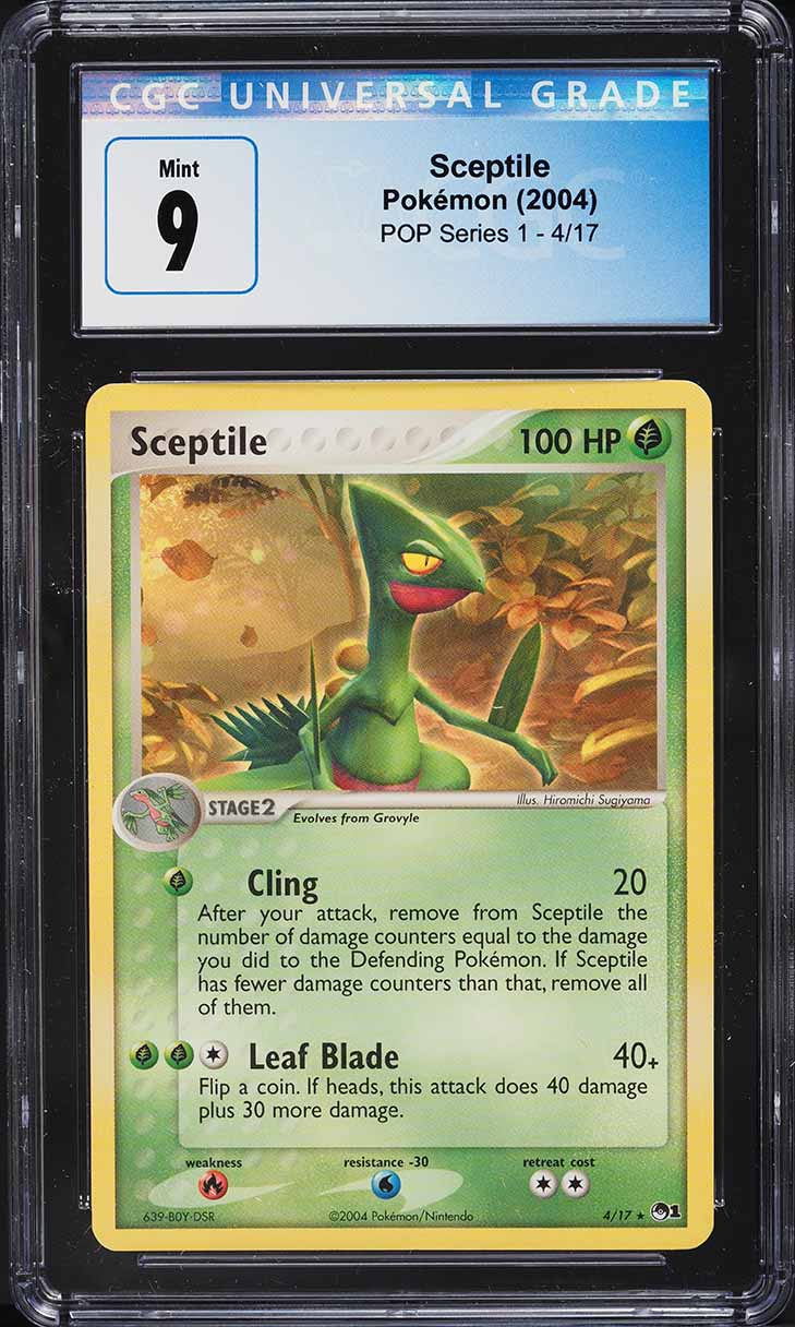 2004 Pokemon POP Series 1 Sceptile #4 CGC 9 MINT