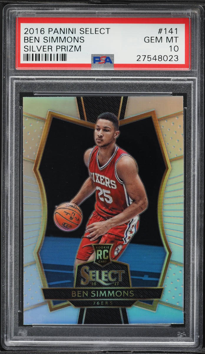 2016 Select Silver Prizm Ben Simmons ROOKIE #141 PSA 10 GEM MINT