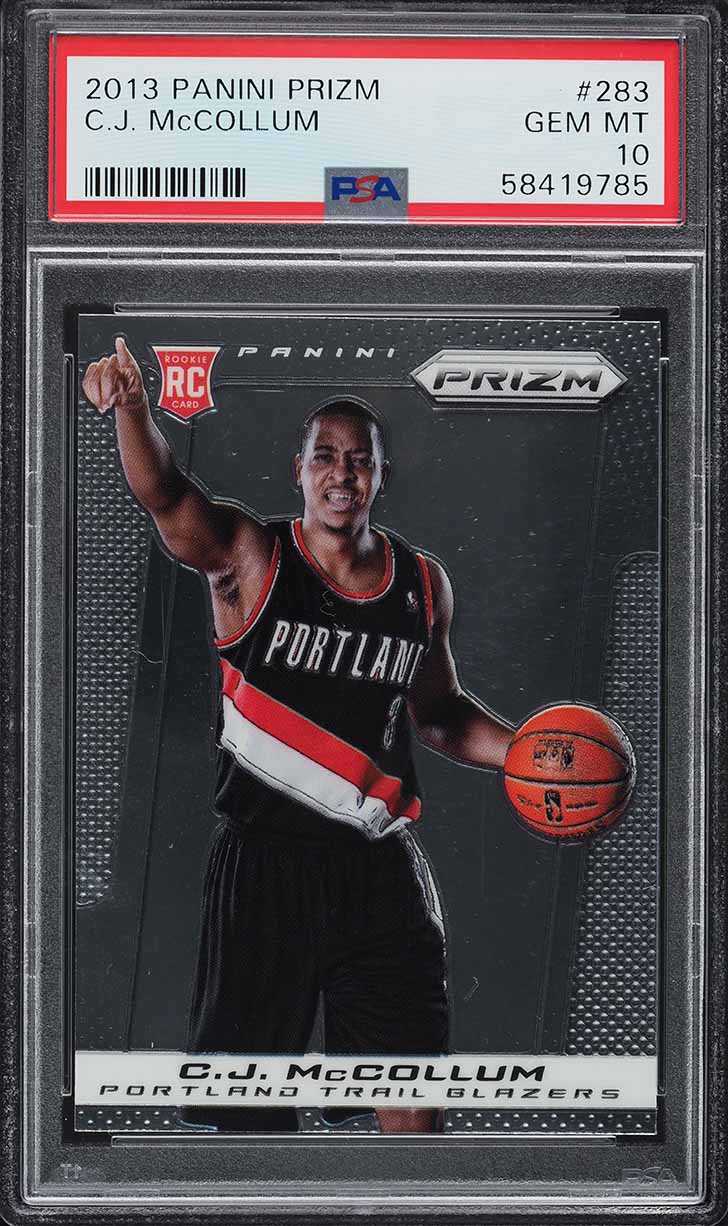 2013 Panini Prizm C.J. McCollum ROOKIE #283 PSA 10 GEM MINT