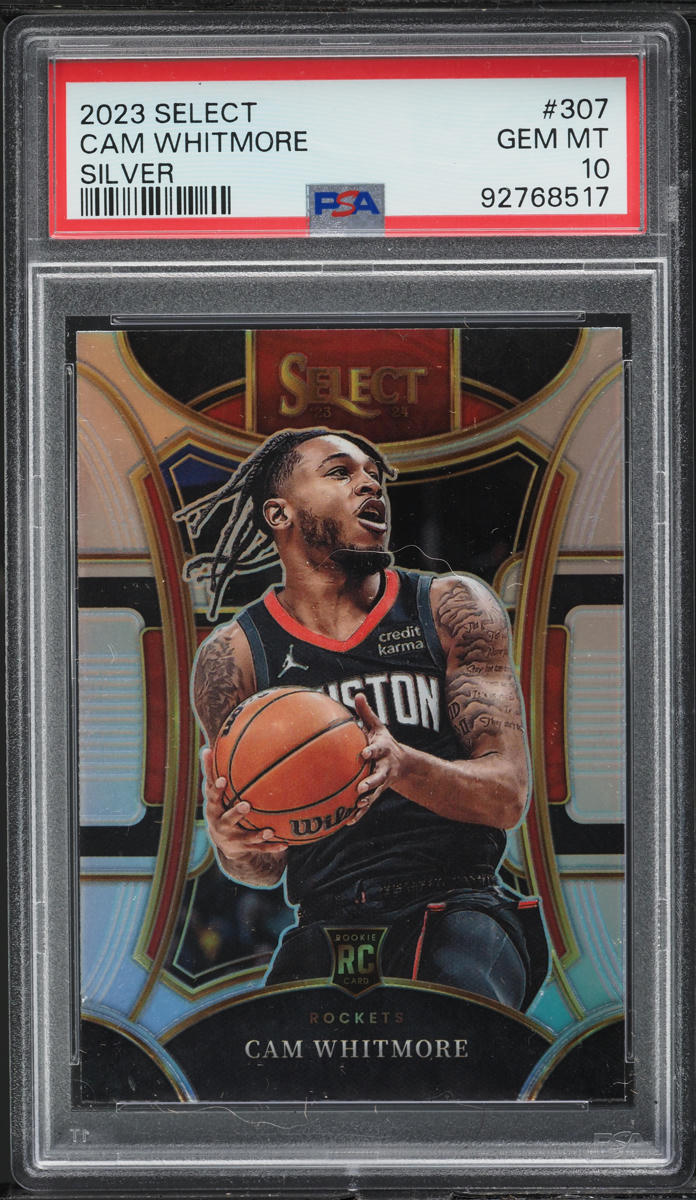 2023 Select Mezzanine Silver Prizm Cam Whitmore ROOKIE #307 PSA 10 GEM MINT