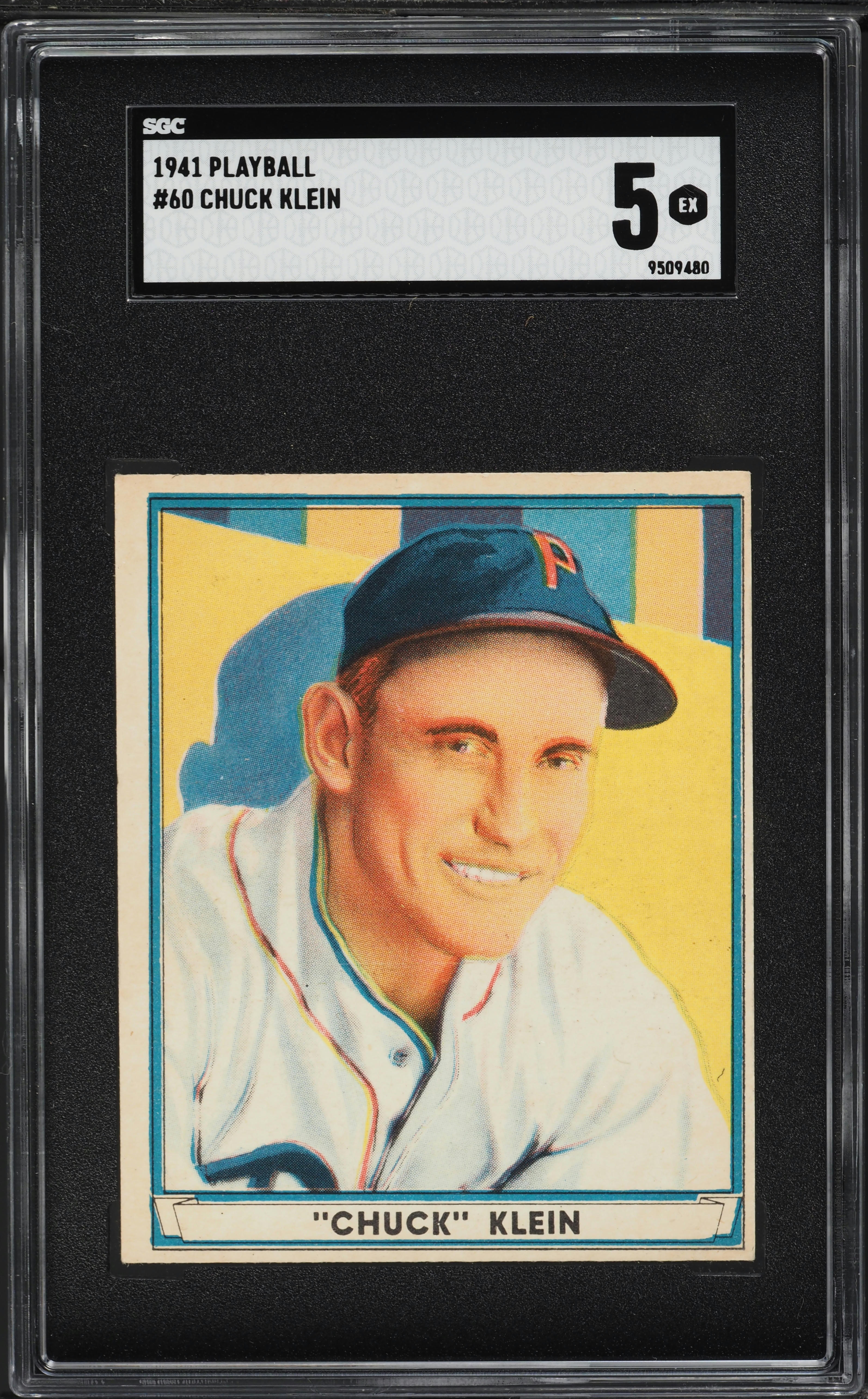1941 Play Ball Chuck Klein #60 SGC 5 EX