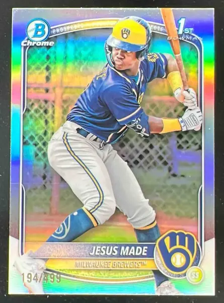 2025 Bowman Chrome Prospects Refractor #BCP-50 Jesus Made RC /499