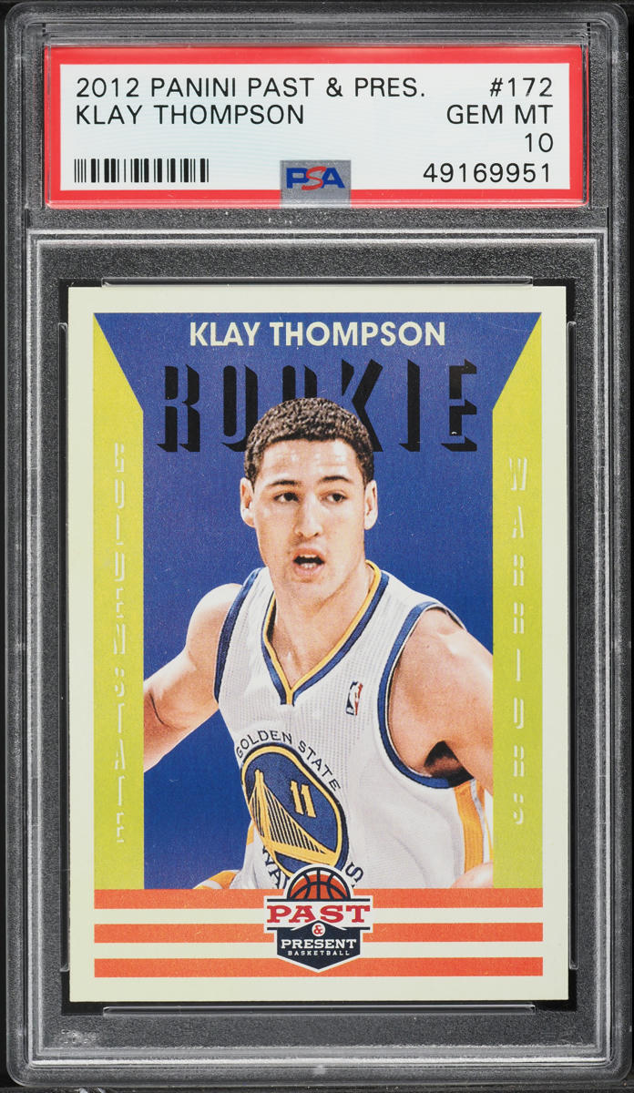 2012 Panini Past & Present Klay Thompson ROOKIE #172 PSA 10 GEM MINT