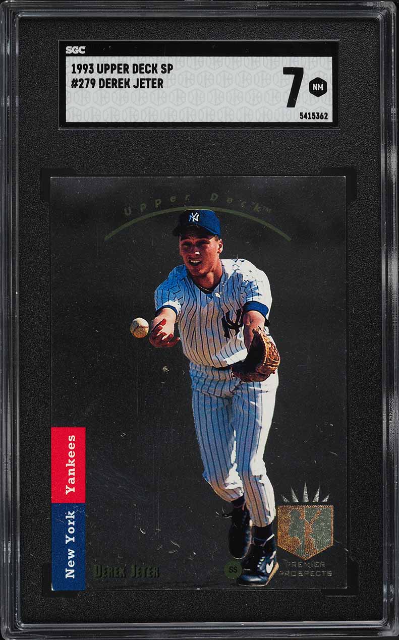 1993 SP Foil Derek Jeter ROOKIE #279 SGC 7 NRMT