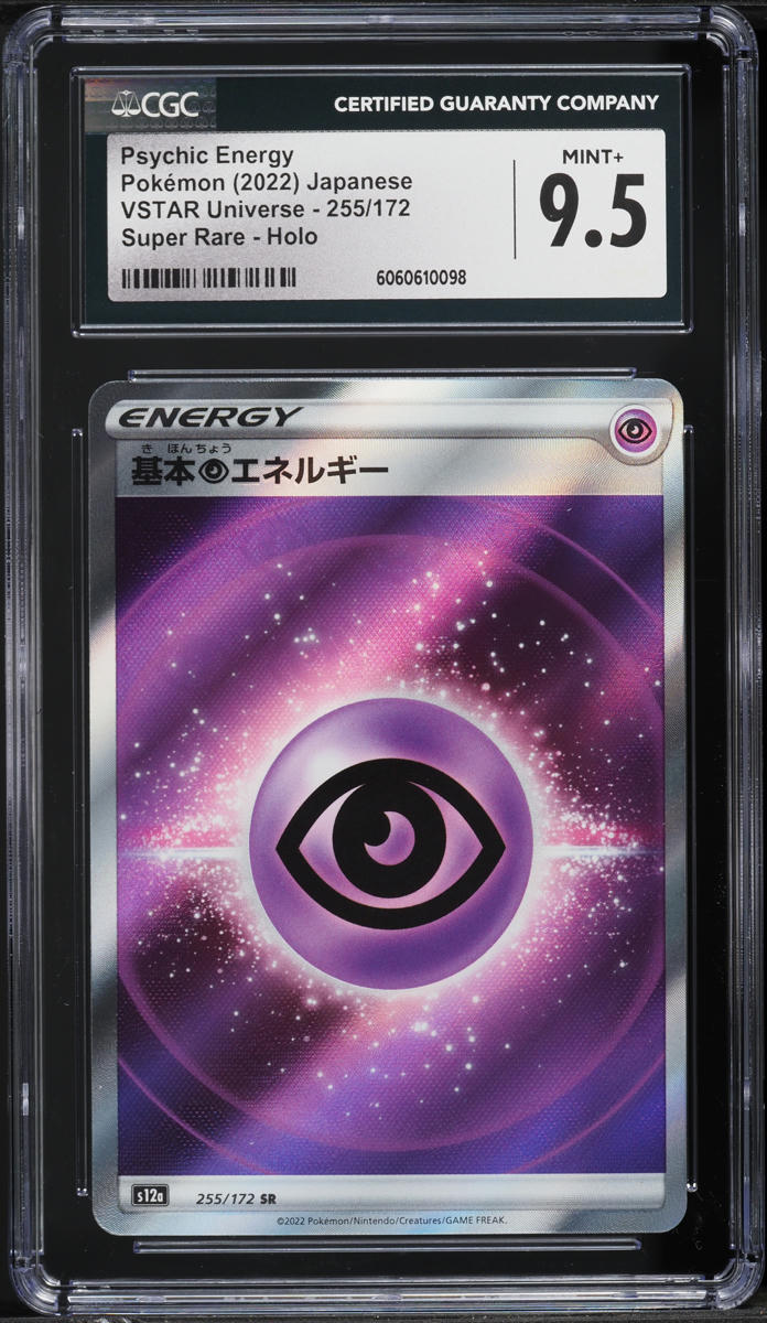 2022 Pokemon Japanese SWSH VSTAR Universe Holo Psychic Energy #255 CGC 9.5 MINT+