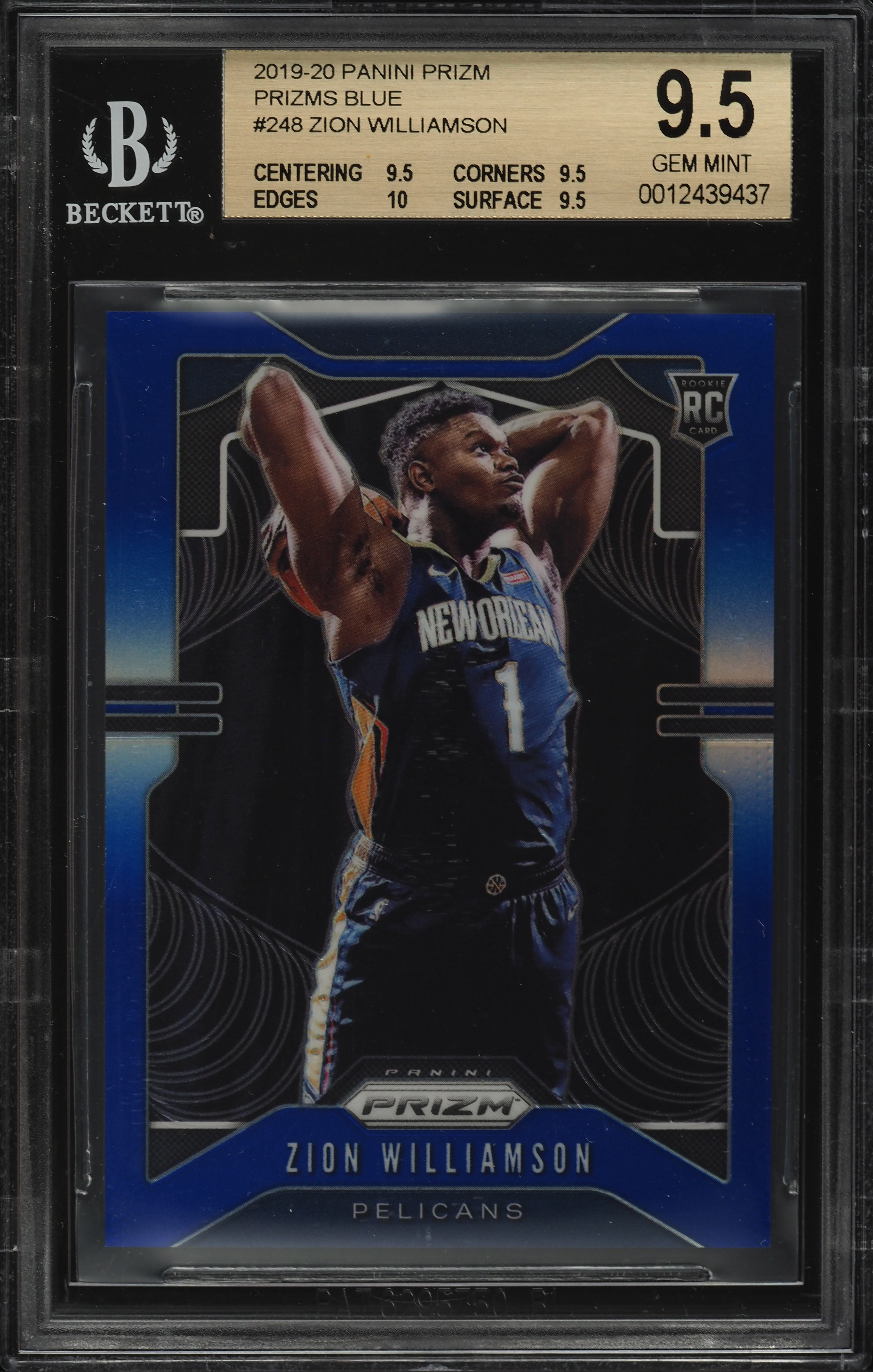 Nba Card Zion Williamson Rc Blue 99 Series | eBay