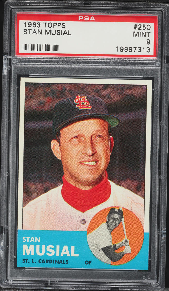 1963 Topps Stan Musial #250 PSA 9 MINT