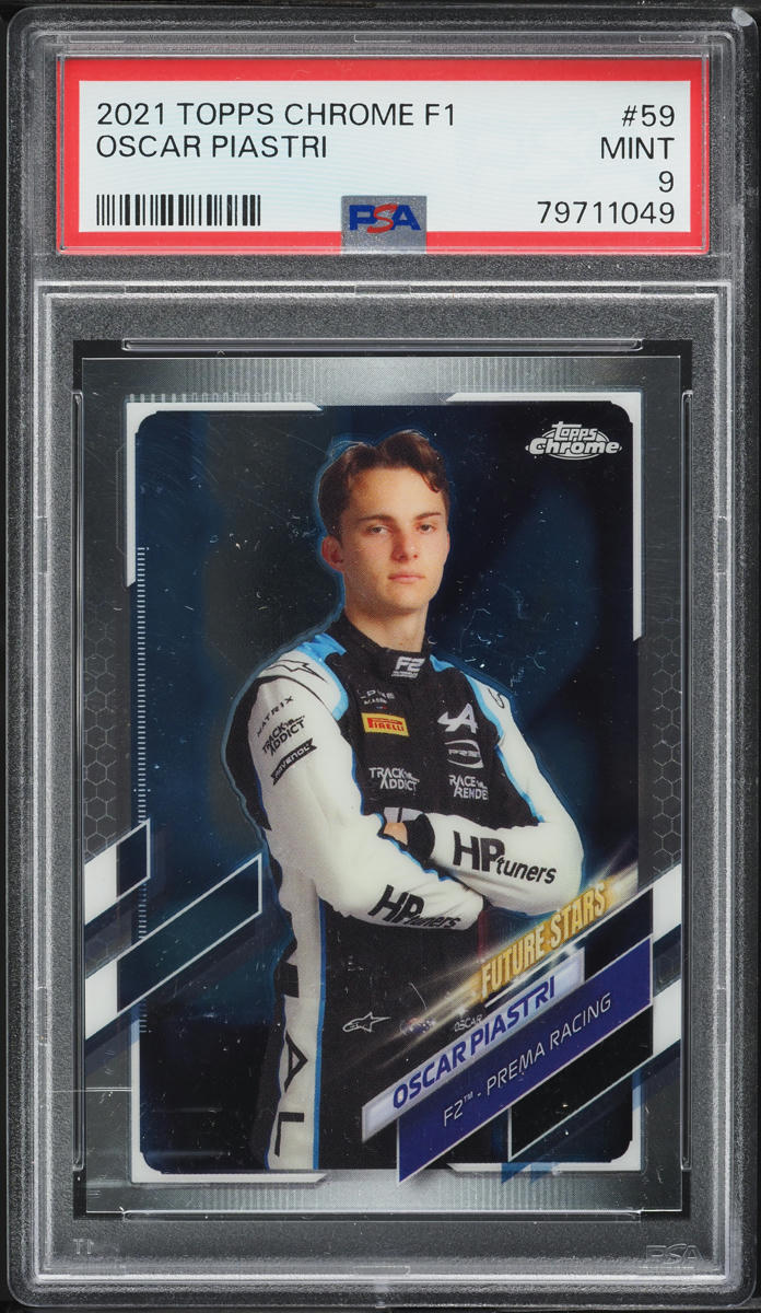 2021 Topps Chrome Formula 1 F1 Oscar Piastri #59 PSA 9 MINT