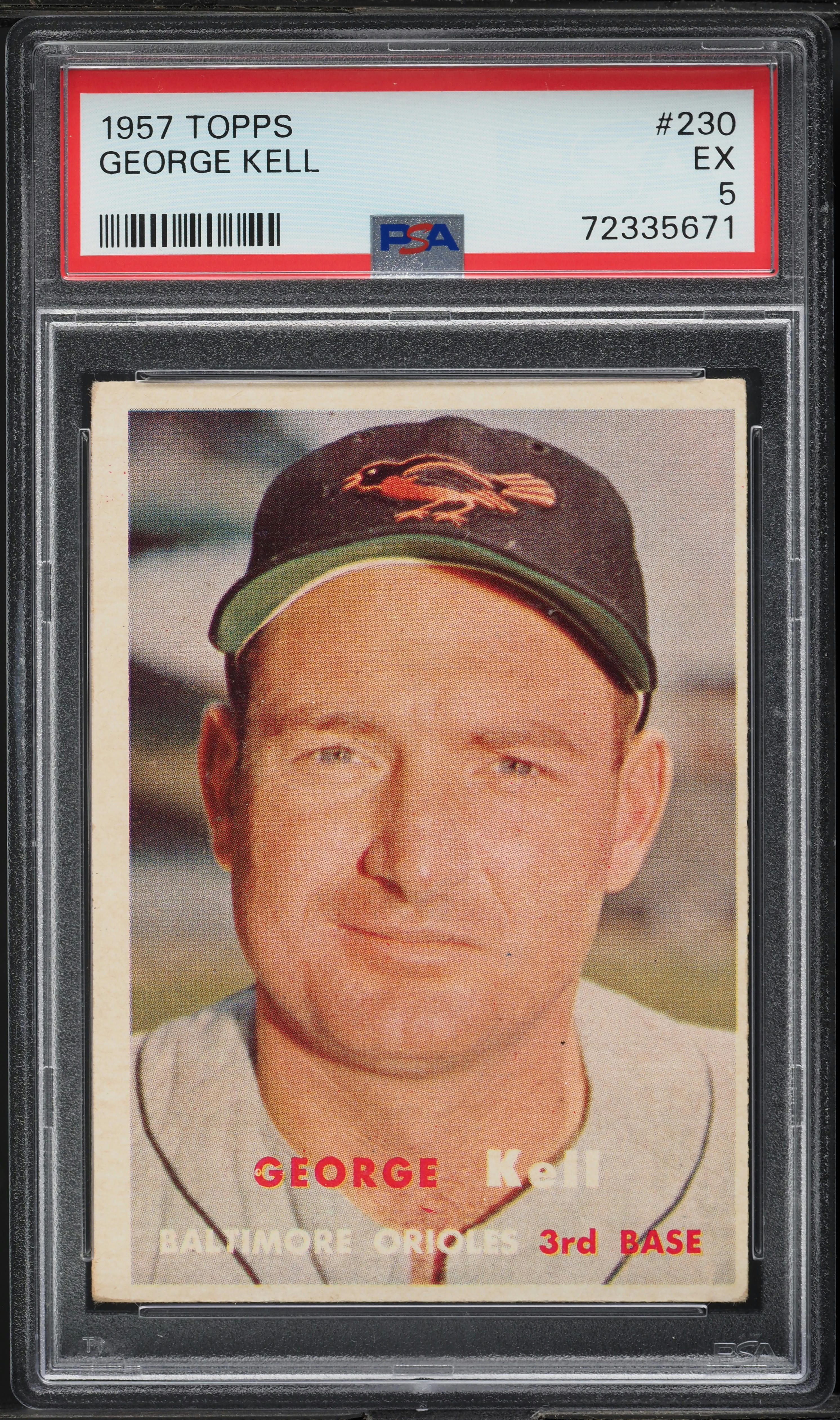 1957 Topps George Kell #230 PSA 5 EX