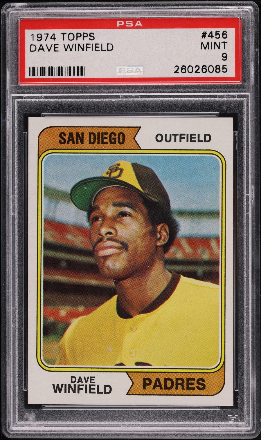 1974 Topps Dave Winfield ROOKIE #456 PSA 9 MINT