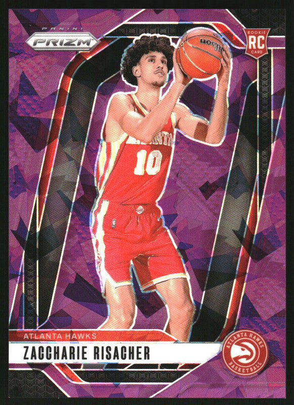 2024-25 Panini Prizm Purple Ice Prizm #265 Zaccharie Risacher RC /149