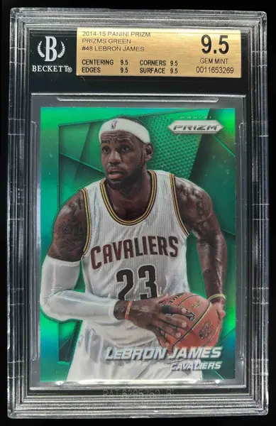 2014-15 Panini Prizm Prizms Green #48 LeBron James BGS 9.5