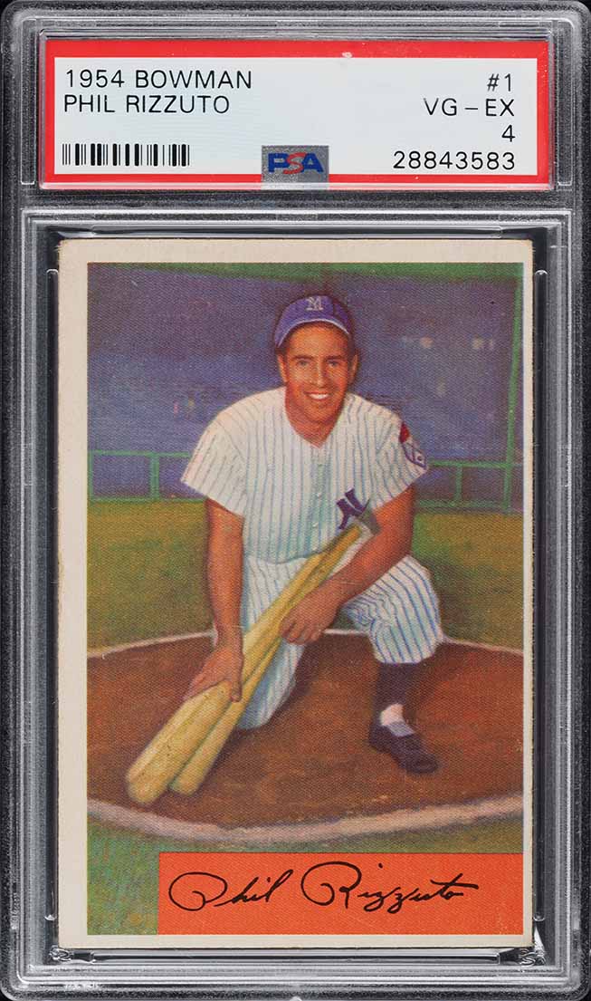 1954 Bowman Phil Rizzuto #1 PSA 4 VGEX