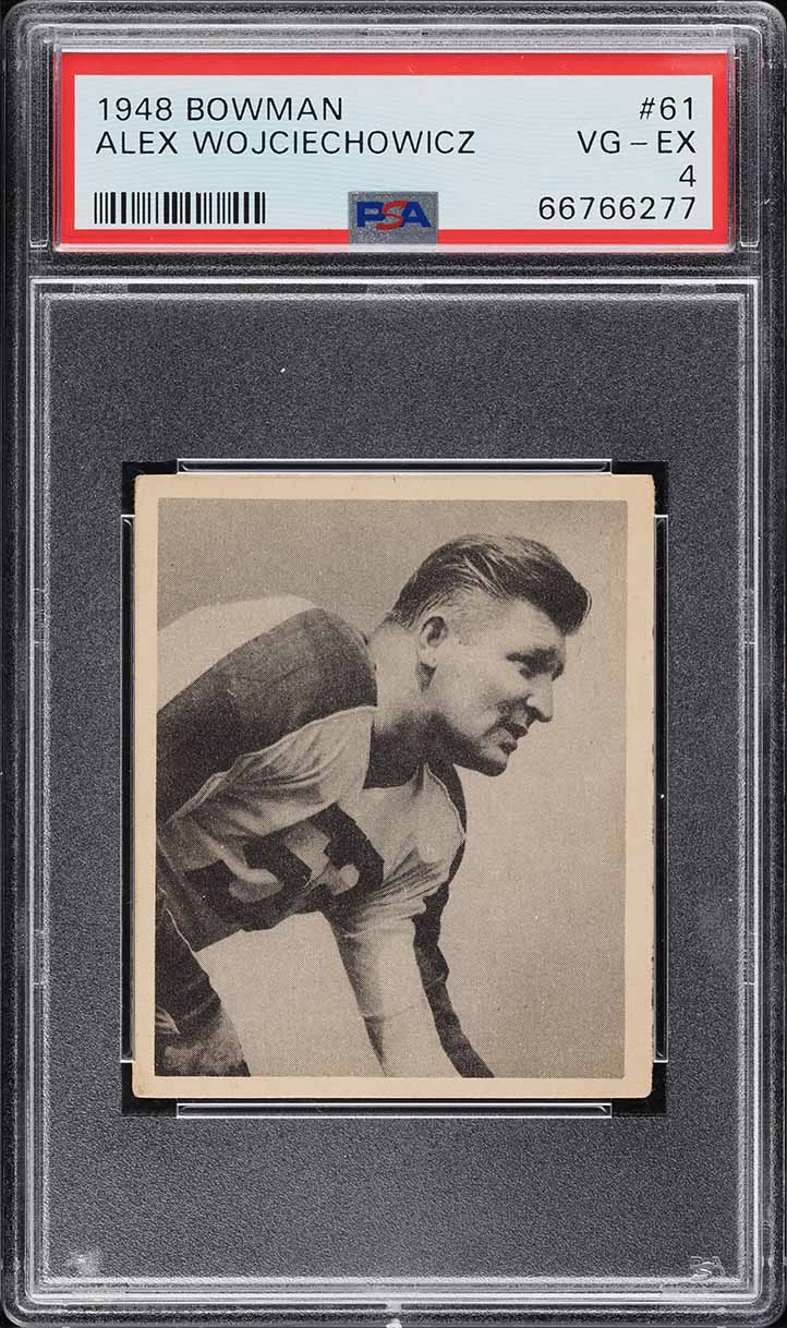 1948 Bowman Football Alex Wojciechowicz ROOKIE #61 PSA 4 VGEX
