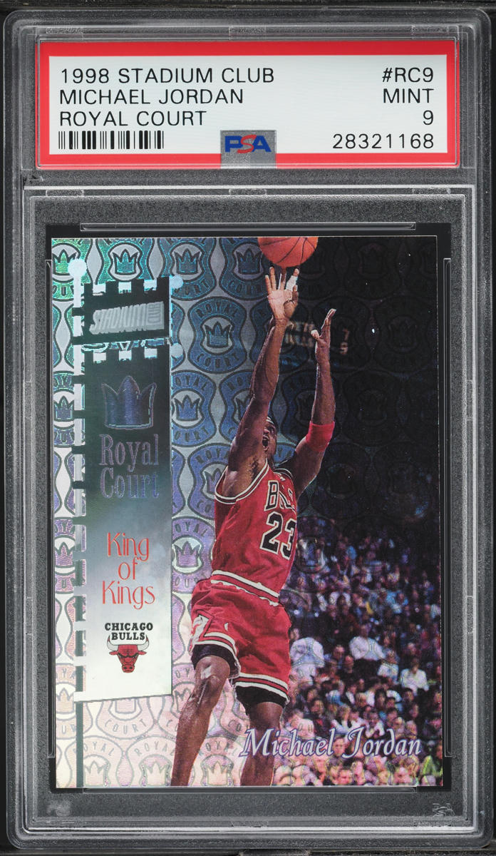 1998 Stadium Club Royal Court Michael Jordan #RC9 PSA 9 MINT