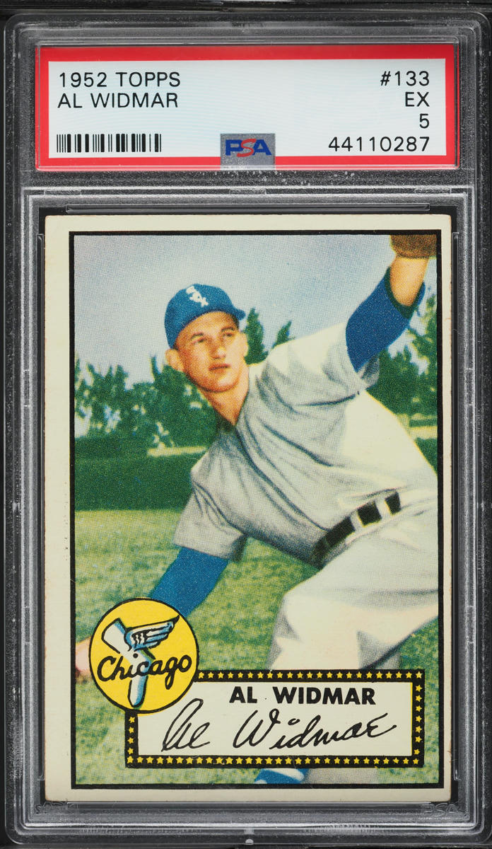 1952 Topps Al Widmar #133 PSA 5 EX