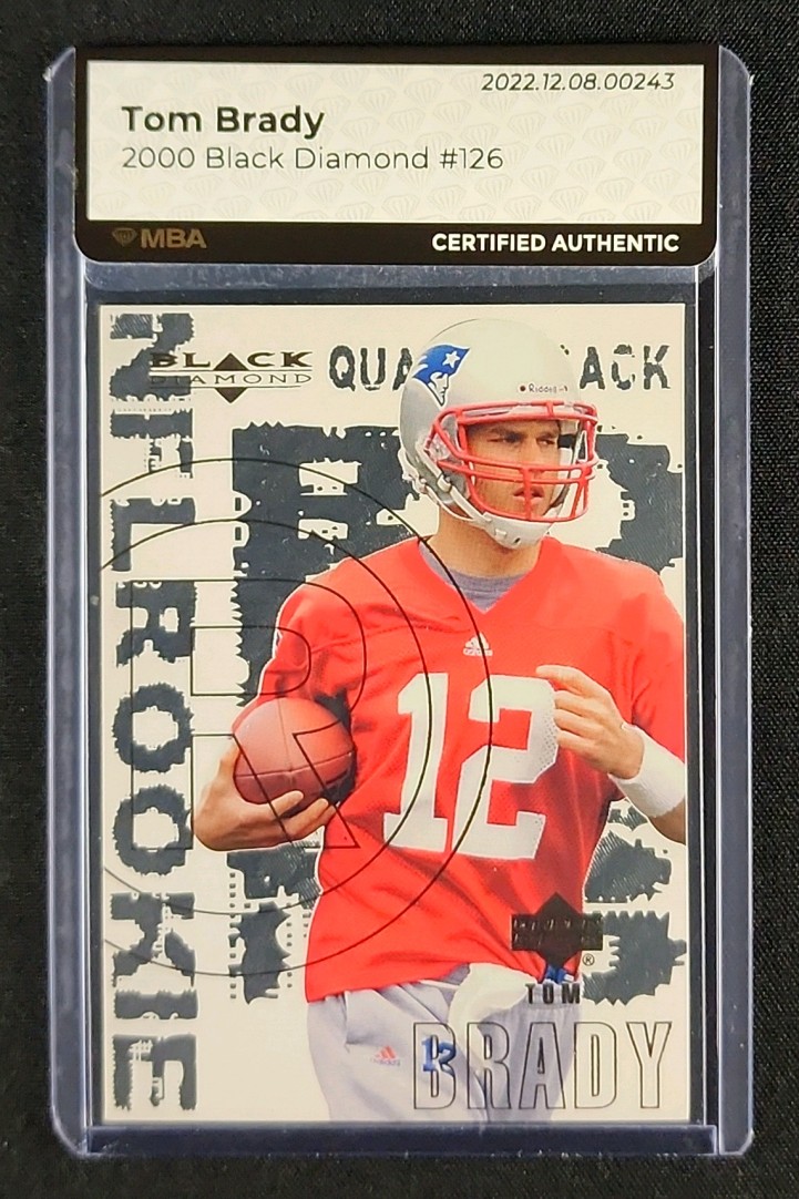 2000 Black Diamond Tom Brady ROOKIE #126 MBA AUTH